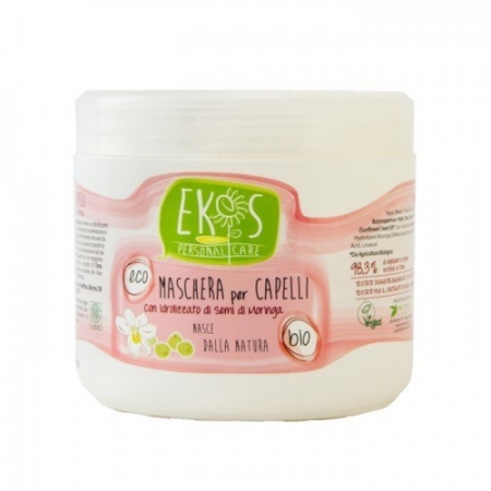 EKOS PERSONAL CARE MASKA DO WŁOSÓW Z HYDROLIZOWANYMI PROTEINAMI NASION MORINGA 500ML